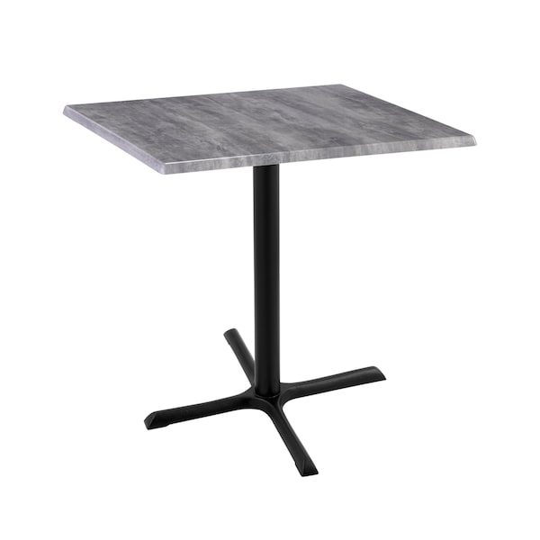 36" Tall In/Outdoor All-Season Table, 30" x 30" Square Greystone Top
